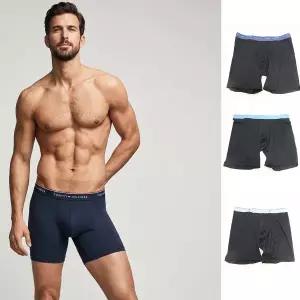 [타미힐피거]언더웨어 남성드로즈 3장세트 09T4496 네이비
