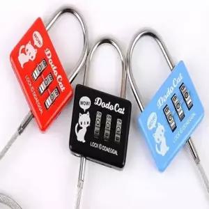 ( )케리어자물쇠 번호키자물쇠 여행용자물쇠 긴와이어자물쇠 다이얼자물쇠
