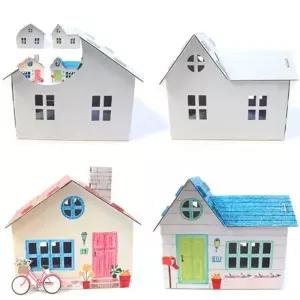 5명용 페펜하우스 용품 만들기 유아 미니 종이집