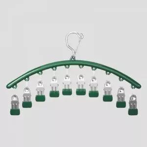 ( )회전형 빨래집게 옷걸이 스테인레스 다용도 빨래집게 건조대 여행용