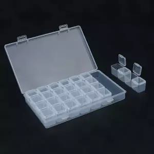 미니수납함 28칸 개별 다용도 수납케이스 악세사리보관함 여행용소품케이스 휴대용소품통