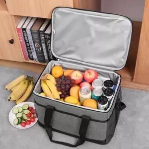 (색상 그레이)보온백 보온 가방 보냉백 대용량 넉넉한 도시락 보온도시락다용도 수납 보냉 피크닉 캠핑 아