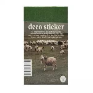 ( )레트로 다꾸용 대용량 데코 스티커 북 50매 그린