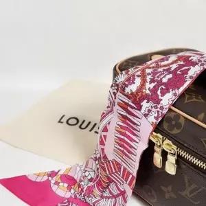 ( )스카프 가방 캐리어네임테그 체리1P 방도 가방 반다나 실크 미니 스카프 명품 핸드백