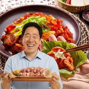 하늘돼지 국내산 매콤양념 오돌뼈 300gX3팩 불맛가득 간편한조리 야식