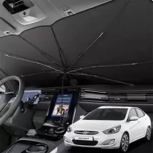 (선택 선택/엑센트 우산 커버)자동차 햇빛가리개 엑센트 원터치 우산타입