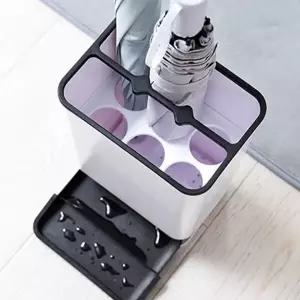 ( )2단우산꽂이 블루화이트 우산정리함통 신발장우산꽂이 가정용우산꽂이 우산홀더 현관우산꽂이