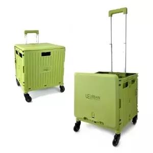 (단품 단품)카트 올리브그린 접이식 쇼핑카트 UB FHS35OG 바퀴4개 360도 65L 어반 대용량 손수레