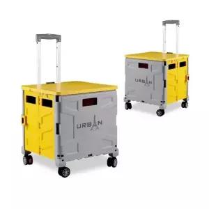 (단품 단품)대용량 55L 손수레 쇼핑카트 360도 바퀴4개 접이식 UB FHS25D 어반 카트