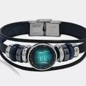 ( )별자리 쌍둥이자리 가죽팔찌 남자가죽팔찌 끈팔찌 비즈팔찌 학생팔찌 남자여름팔찌