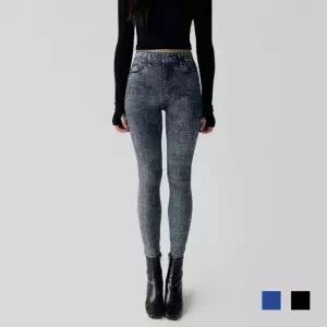 [셀러에이드]스판 쫀쫀한 돌청 데님 레깅스 청바지 페이크 청레깅스 여성용 팬츠