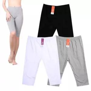 [셀러에이드]여성 면스판 쫄바지 7부 레깅스 얇은 스판 바지 트레이닝 팬츠