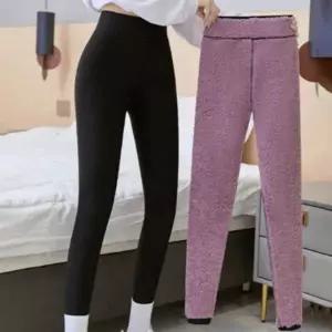 겨울 여성 보온 퍼 안감 기모 레깅스 팬츠 데일리 트레이닝복 바지