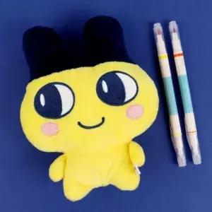 소프트 펜파우치 다마고치 스타일 푹신한 필통 다용도 수납 파우치 소품 가방