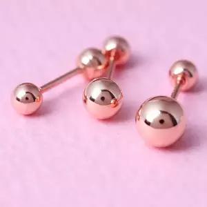 [라울스톤] 14K 베이직 4mm 로즈골드 볼 금 피어싱