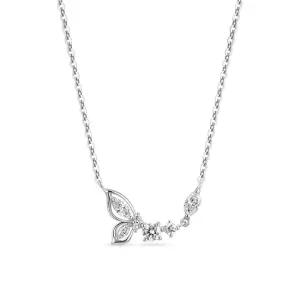 18k 샤인 델라 아이레 나비 목걸이 랩 다이아몬드)