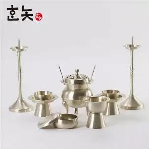 전통 유기 제기 세트 방짜 방짜유기 제기 상차림 명절 용품