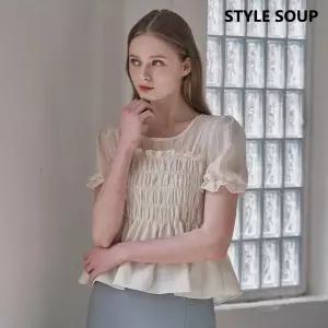 스모크 뷔스티에 블라우스 (SB4SSE3)