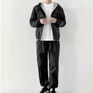 심플 남여 후드집업 러닝복 다이어트 땀복 러닝 운동 츄리닝 트레이닝