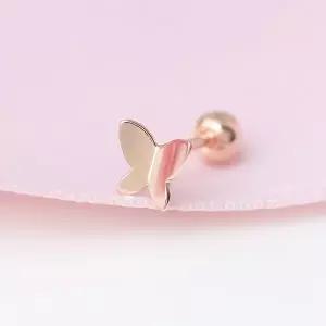 [라울스톤] 14K 나비 기본 미니멀 금 피어싱