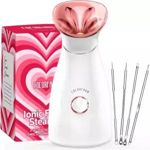 컬러팜 페이셜 스티머 나노 이온 페이스 딥 클리닝 모공 막힘 제거 - 핫 미스트 홈 사우나 스파 여성용