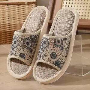 [라일리] Rly 플라워 무늬 남성 슬리퍼 여성 1+1 실내화 사