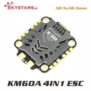 SKYSTARS 60A 3-6S 4in1 ESC BLHeli-32 속도 제어 보드 Dshot600 리포 FPV 레이싱 쿼드콥터용