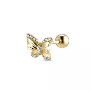14k 루체 아이레 나비 피어싱 랩 다이아몬드) 1개)