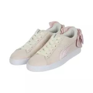 푸마 스웨이드 보우 헥사메시 런닝화 핑크 369151-02