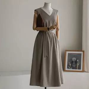 (안나앤플러스) A. 리엘 플레어 나시 원피스[드레스D0331I41] 빅사이즈