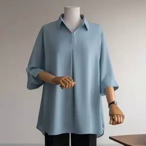 (안나앤플러스) 마레스 핀턱 블라우스[셔츠DH385] 빅사이즈