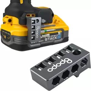 디월트 20V MAX XR DCF870용 알루미늄 자석식 1/4인치 육각 비트 홀더 임팩트 드라이버용 정리 사이드