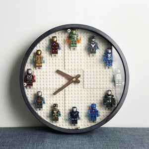 레고 블럭 조립 캐릭터 히어로 마블 시계 벽시계 피규어
