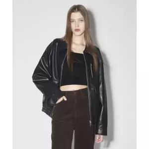 브랜드정품 BUCKAROO 비건 레더 블루종 자켓 블랙 133904