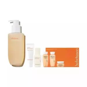 설화수 순행클렌징폼 200ml 에센셜 데일리 루틴 키트 샘플 4종 , 1개 + 상백선크림 10ml, 1개