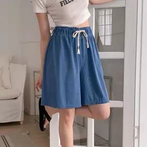 여자 장마룩 바캉스룩 SS 고무줄 4부 반바지 (38762171A)