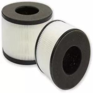 PARTU 및 Slevoo BS-03 공기청정기와 호환되는 퓨어버그 교체 필터 2팩 H13 트루 헤파 3단계 여과 활성탄