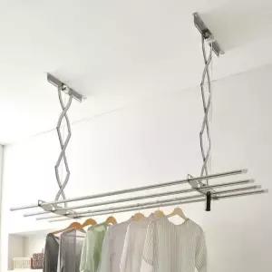 천장빨래건조대 천장 빨래건조대 베란다 빨래걸이 봉 올스텐3단/천정