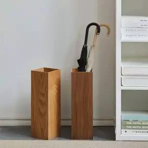 카페우산꽂이 카페 우산꽂이 인테리어 호텔 홈 우드 장마대비 사각