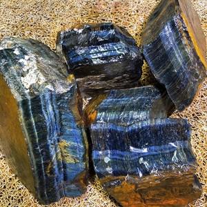 자연  블루 타이거 아이 스톤 크리스탈과 디퓨저 오일 락 레이키 치유 홈 인테리어 호환 미네랄 표본