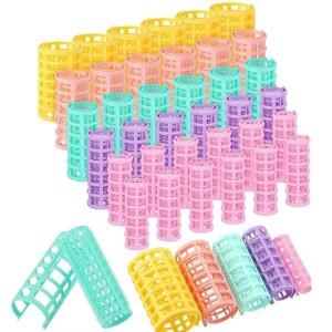 열없는 헤어 컬러 세트 플라스틱 열 롤러 없음 루트 파마 앞머리 컬링 편한 컬 스타일링 도구 14/8/12/10/6