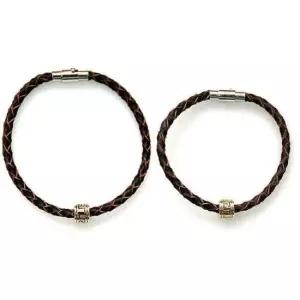 소가죽 전통무늬 볼 자석 팔찌 (남성용 여성용)