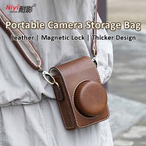 [호환품]버팔로 가죽 카메라 케이스 가방 커버 (캐논 호환 SX730 G7X Mark II 소니호환 ZV-1II ZV1F 루믹스