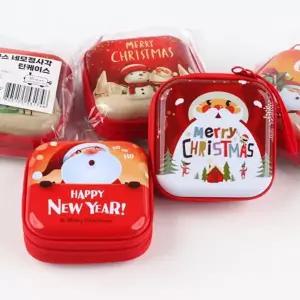 학원 팬시 선물 크리스마스 네모정사각 틴케이스 12개 [ATJ8863]