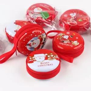 크리스마스학원 팬시 선물 미니동글 틴케이스 12개 [AOV4685]