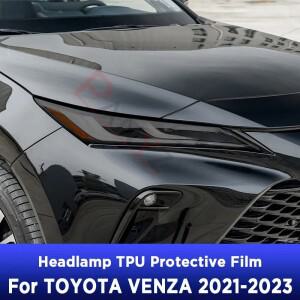 자동차 헤드 라이트 보호 스모크 블랙 틴트 안티 스크래치 필름 TPU 스티커 Toyota 호환 VENZA - 액세서리