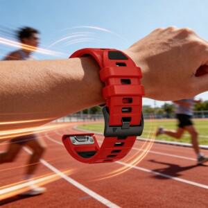 가민 호환 피닉스 8 E 7 7X 프로 6X 6 5 5X 플러스 에픽스 2세대 엔듀로 3 쿼틱스 솔라용 실리콘 시계줄 스