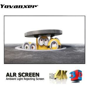 휴대용 프로젝터 스크린 원단 반사 천 가정 야외 사무실 HD 3D 4K 커튼 커튼 밝기 증가