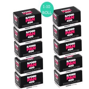 1-10롤 고 ILFord 호환 Pan 400 흑백 필름 135 35mm ISO 네거티브 36 노출 카메라(유통기한:2028)