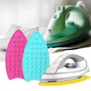 노란색 실리콘 다리미 받침대 아이언 스탠드 다리미받침 냄비받침